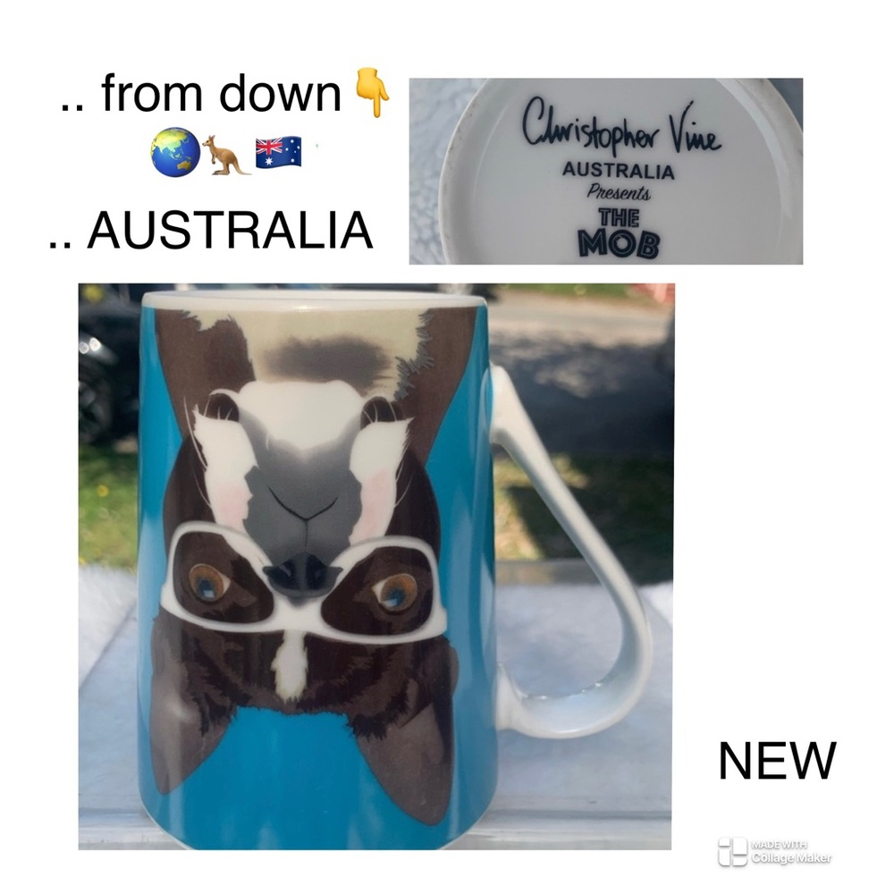 🆕 MUG ☕️ BOSTON TERRIER Porcelain Dog Mug from Australia 🇦🇺